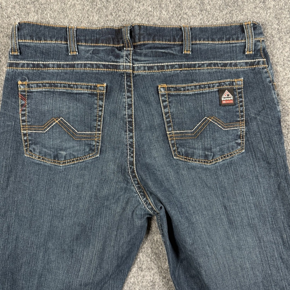 Bulwark FR Jeans Mens 40x36 PSJ2SD2 Flame Resistant Stretch Denim Work Pants - Picture 10 of 11